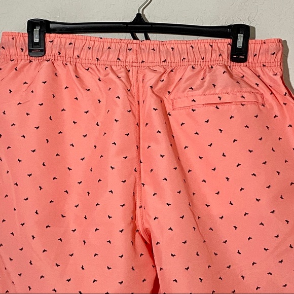 Nautica Pale Coral Dolphin Swim Trunks Sz L - Picture 6 of 8